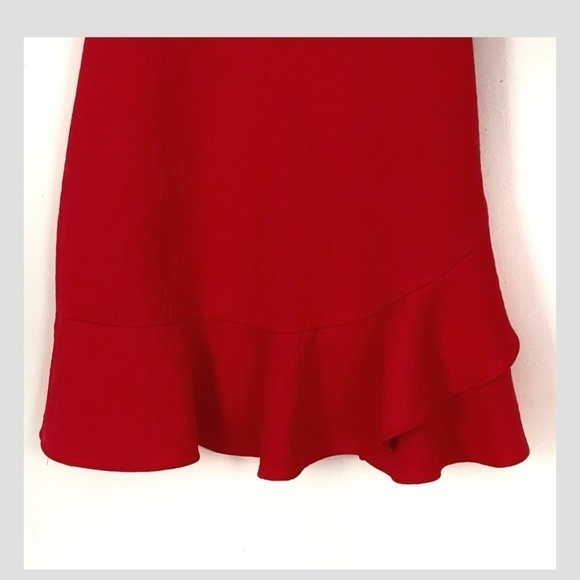 Sandro Short Dress Mini Crepe Fabric Cocktail Occasion Dress Short Sleeve Sz 1 - Picture 8 of 14